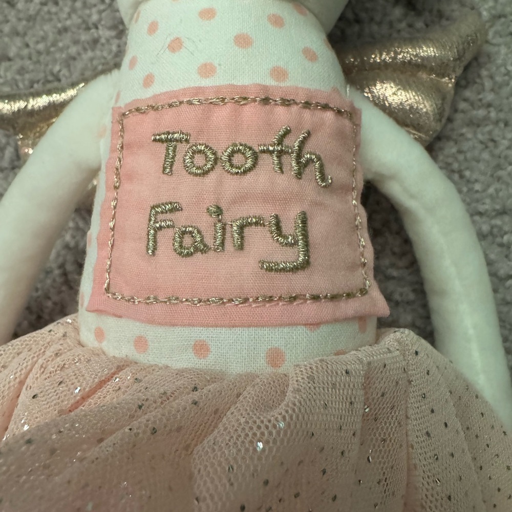 NWT Bearington Tooth Fairy Unicorn “Twinkles” Plush with Chest Pocket, 15” - Picture 5 of 6